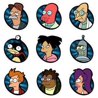 Futurama Vol. 1 icon packages