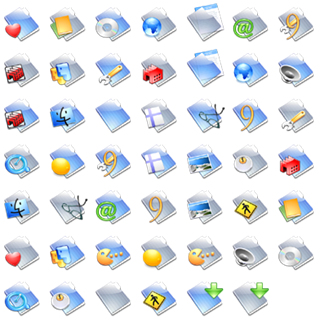 World of Aqua Folders icon packages