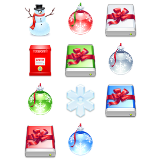 World of Aqua Christmas icon packages