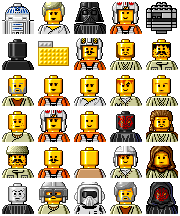 Star Wars LEGO Minifigs icon packages