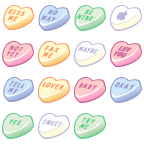Candy Hearts icon packages