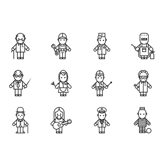Funny Workers icon packages