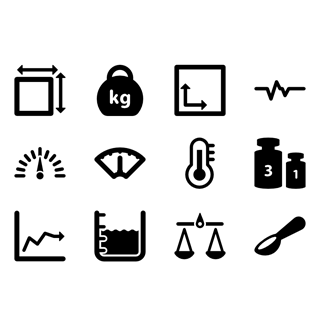 Measurement icon packages
