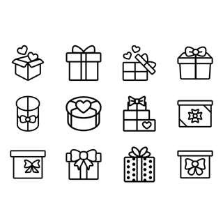 Gift Boxes icon packages