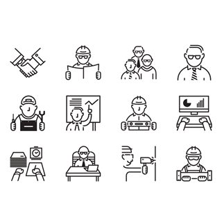 People Working icon packages