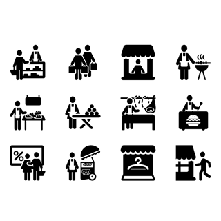 Market and Store icon packages