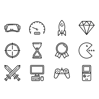 Playing Videogames icon packages
