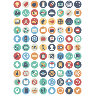 Beautiful Flat Icons icon packages