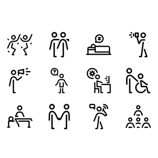 Human life icon packages