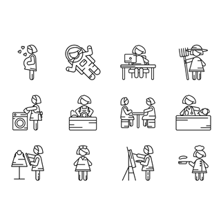 Women icon packages