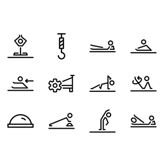 Pilates Studio icon packages