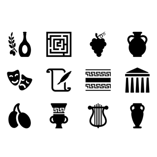 Ancient Greece icon packages