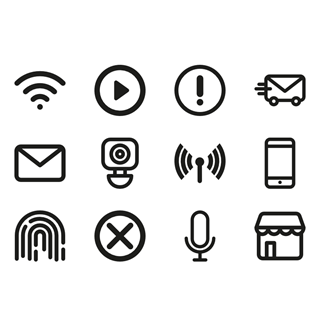 Minimal interface icon packages
