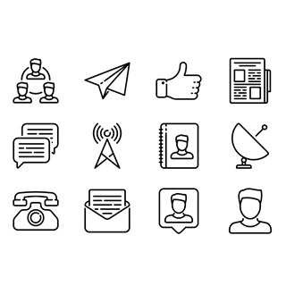Communication icon packages