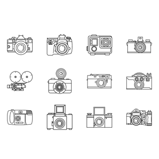 Detailed Cameras icon packages