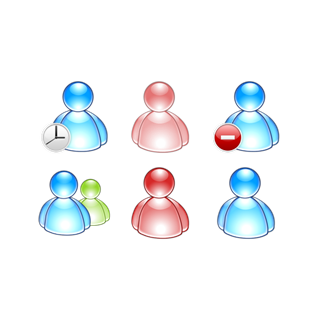 MSN Messenger Aqua icon packages