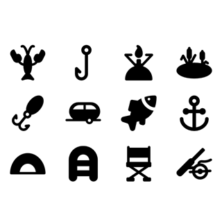 Fishing icon packages