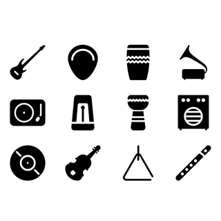 Music and Instruments icon packages