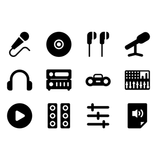 Media and Sound icon packages
