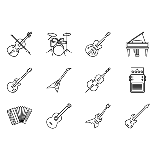 Musical Instruments Gallery icon packages