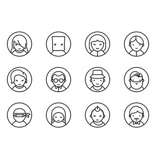 Avatars Line Craft icon packages