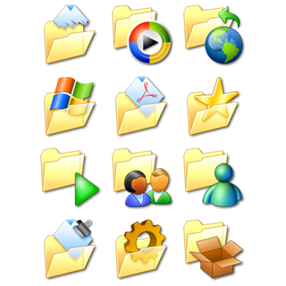 Win XP Extended Folders icon packages