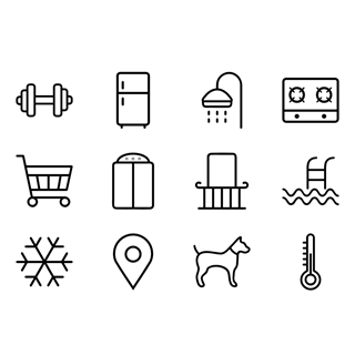 Real Estate Icons Set icon packages