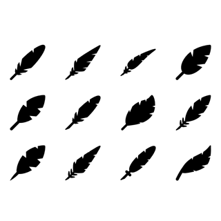 Filled Feathers icon packages