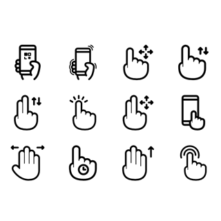 Gesture Hands icon packages
