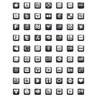 Whitewashed Star Patterned icon packages