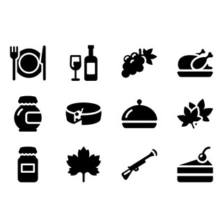 Thanksgiving Fill icon packages