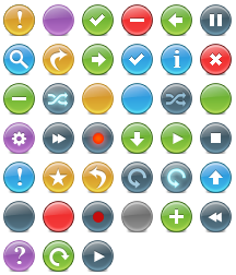 Buttons Toolbar icon packages