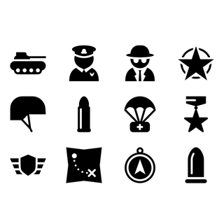 Military Fill icon packages
