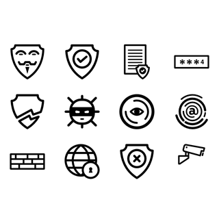 Web Security Line icon packages