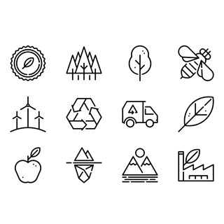 Ecology Line Craft icon packages