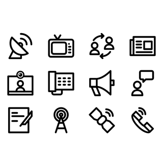 Communication Line icon packages