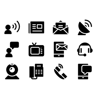 Communication Fill icon packages