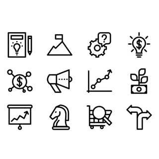 Startup and New Business Line icon packages