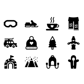 Winter Holidays icon packages