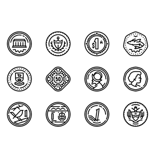 America Coins icon packages