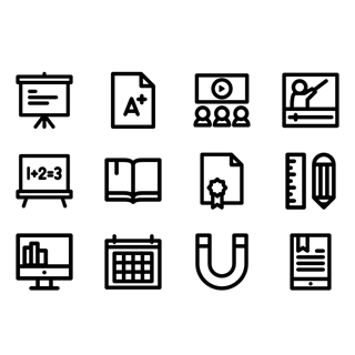 Rounded School icon packages
