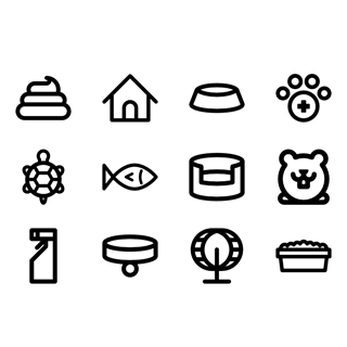 Minimal Pet Shop icon packages