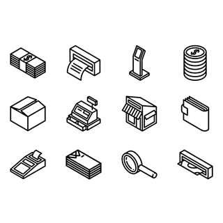 Isometric Business icon packages