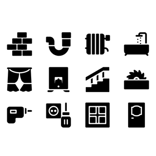 Home Repair Fill icon packages