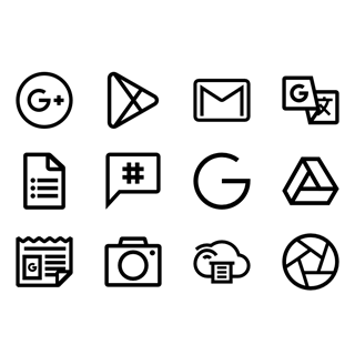Google Services Lineal icon packages