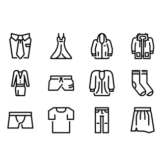 Clothing icon packages