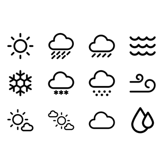 Weather Linear icon packages