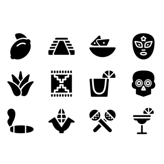 Mexican Elements Fill icon packages