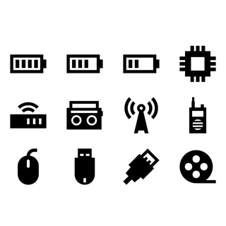Electronic Stuff Fill icon packages