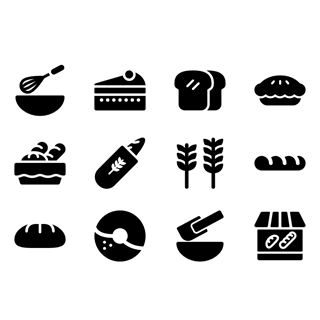 Bakery Fill icon packages